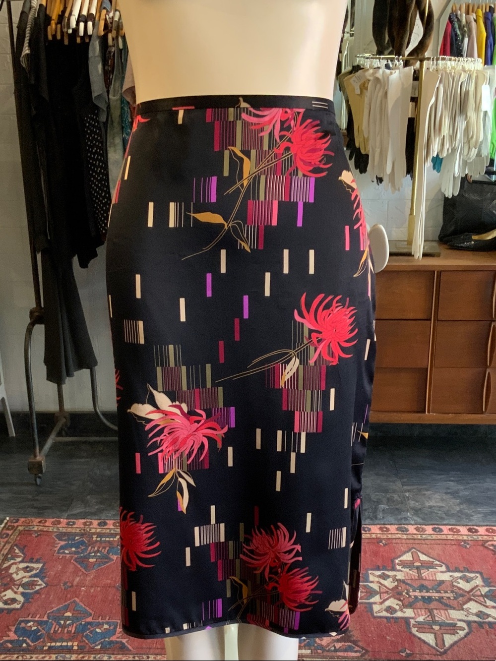 Y2K French Connection silk skirt